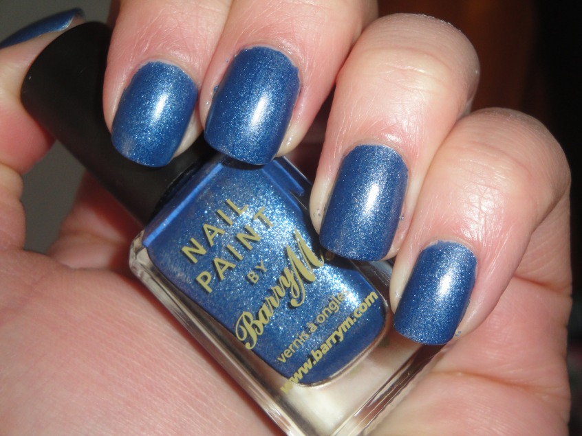 Barry M Denim Matte Blue silver microshimmer glitter essie smooth sailing muted blue opi russian navy suede effect pale spring 2012 summer release UK