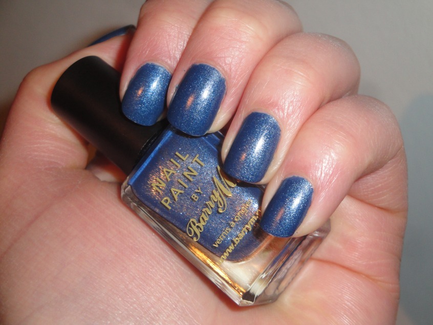 Barry M Denim Matte Blue silver microshimmer glitter essie smooth sailing muted blue opi russian navy suede effect pale spring 2012 summer release UK