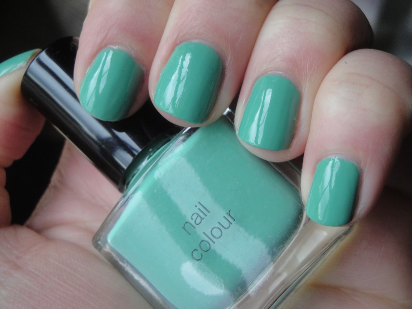 Marks and Spencer Jade nail polish sage green mint spring nail trend 2012 warm tone dusty seafoam green creme cruelty free BUAV approved
