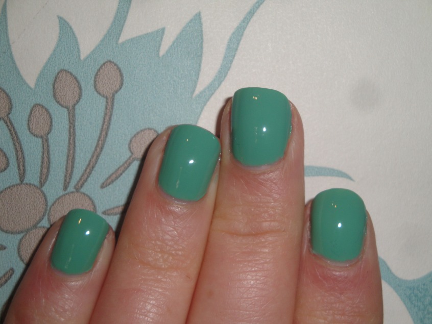 Marks and Spencer Jade nail polish sage green mint spring nail trend 2012 warm tone dusty seafoam green creme cruelty free BUAV approved