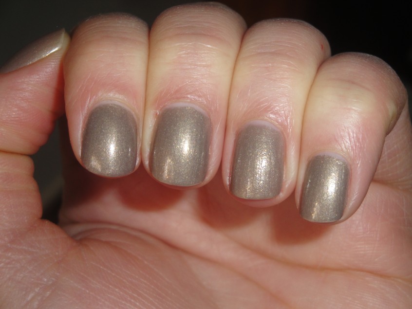 Marks and Spencer Cappuccino New Limited Collection Nude Taupe Greige Gold shimmer glassfleck sparkle glitter neutral nails office work appropriate brown grey buav approved cruelty free