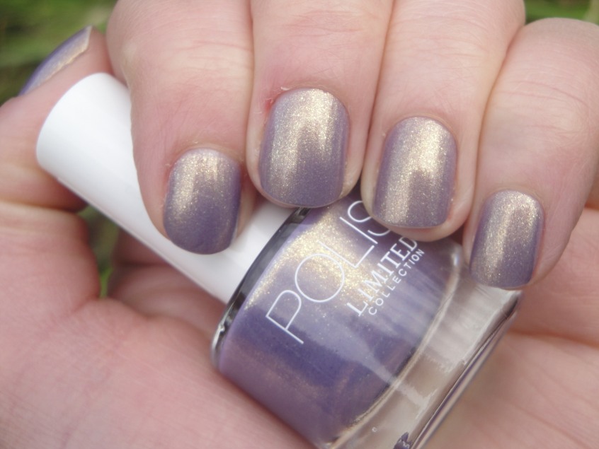 Marks and Spencer Lilac New Limited Collection lavender lilac gold shimmer hemlock glassfleck gold shimmer glitter nail polish cruelty free buav approved purple shimmer