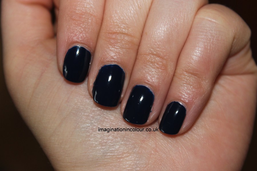 shades dark blue blue-black midnight creme review UK nail polish blog