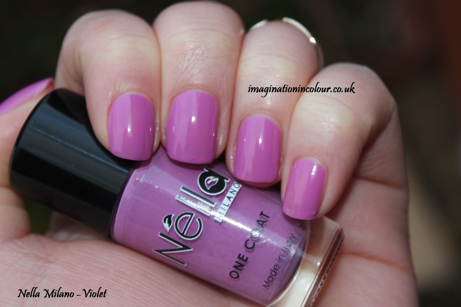 Nella Milano Violet 005 nail polish made in italy vibrant pink purple creme one coat orchid barry m limited edition sugary lilac moyou nails omg review uk blog swatch swatches