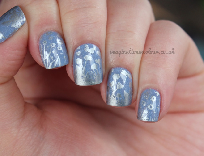 Blue Silver Landscape Mother Nature MoYou Stamping