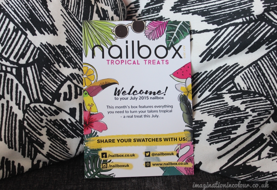NailBox July 2015 Tropical Treats